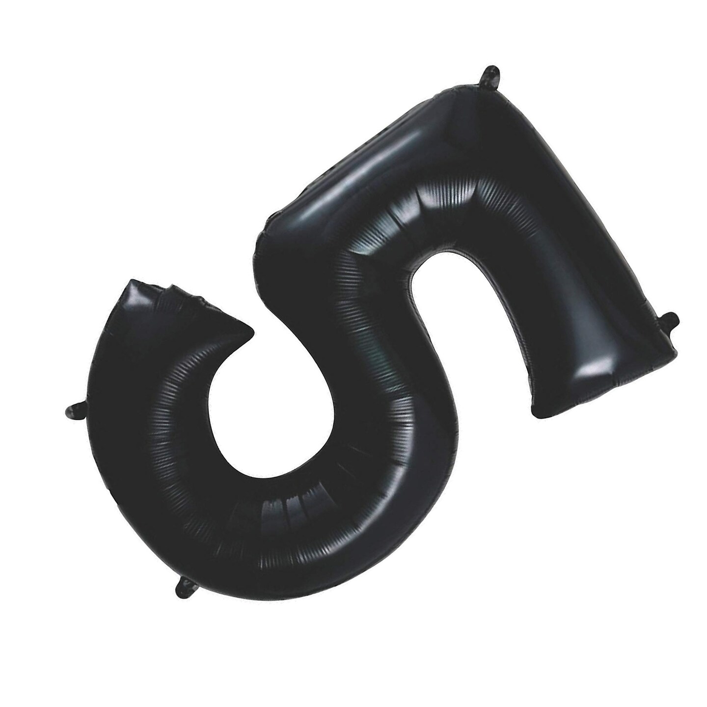 Celebrate in Style with the 34&#x22; Black Mylar Number 5 Balloon