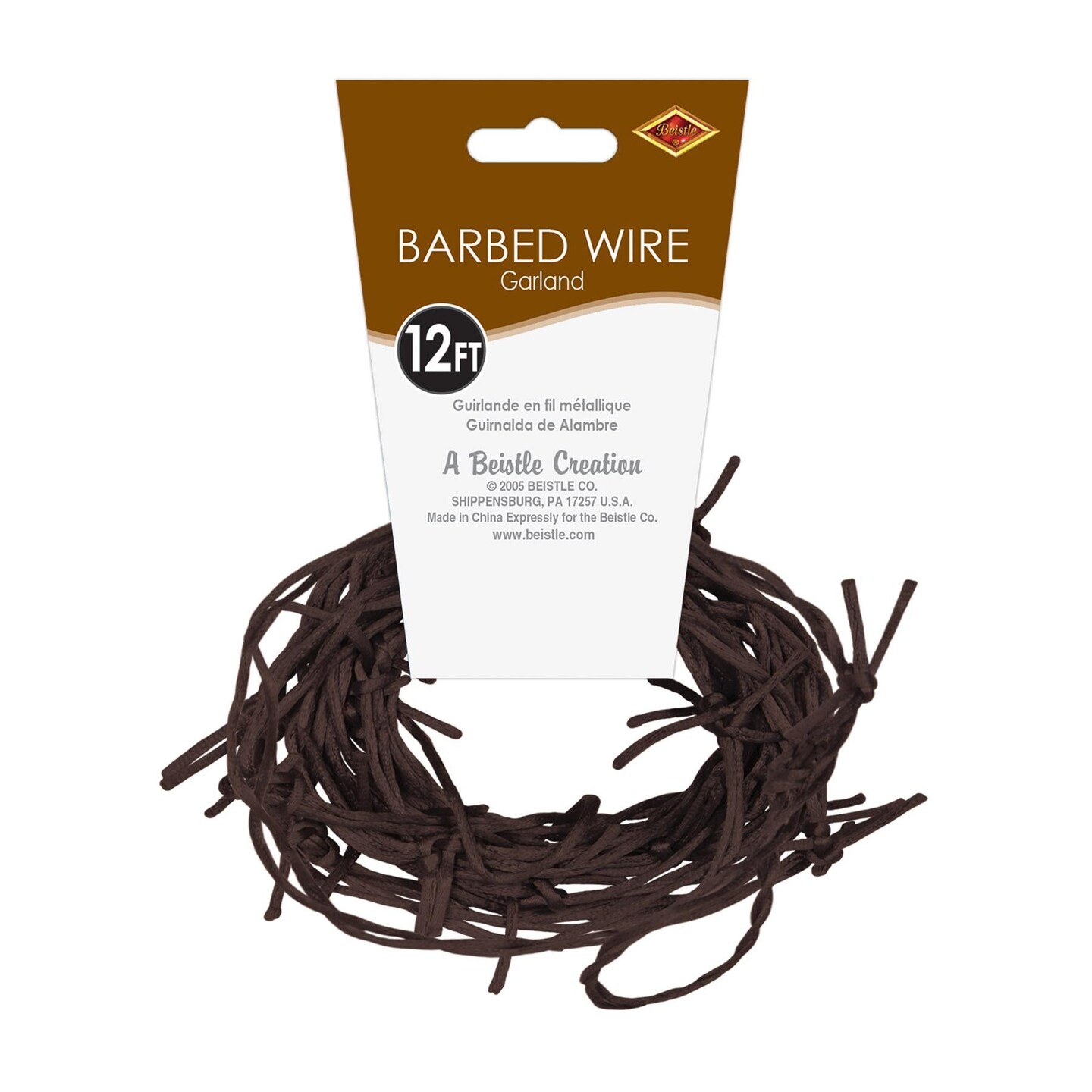 12 Pack Beistle Halloween Rusty Barbed Wire Garland