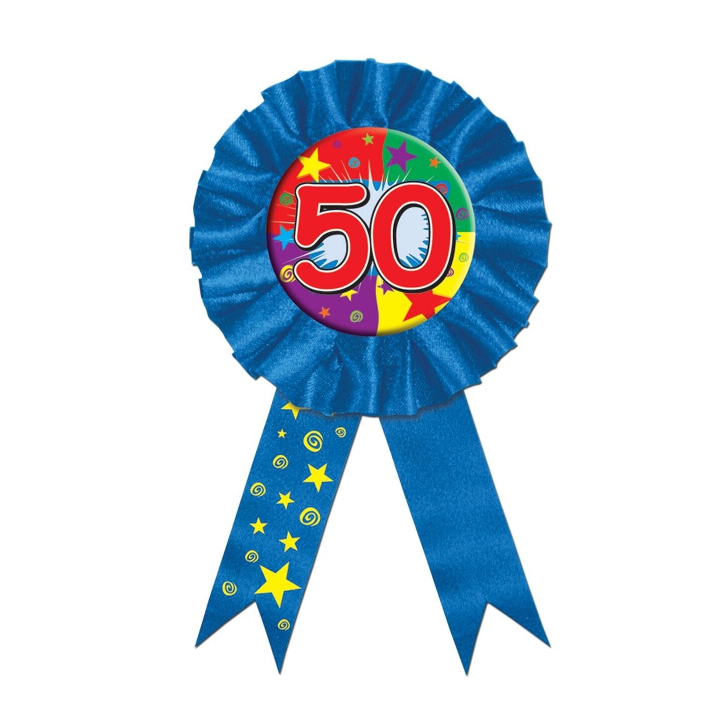 6 Pack Beistle 50th Birthday Party Award Ribbon