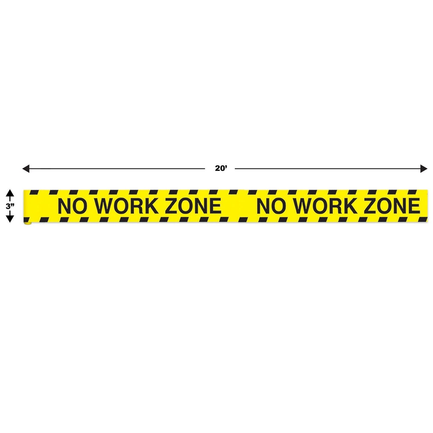 12 Pack Bulk No Work Zone Party Tape