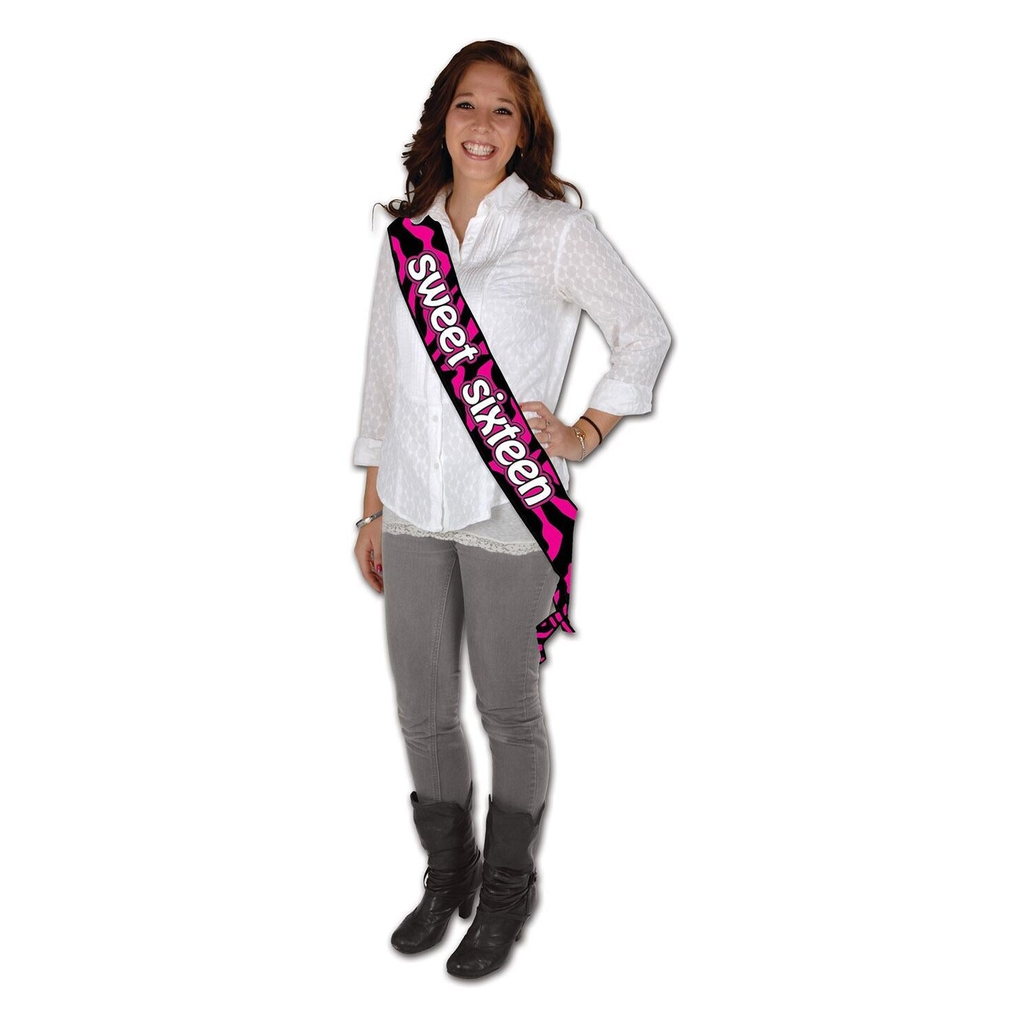 6 Pack Beistle Sweet Sixteen Satin Sash