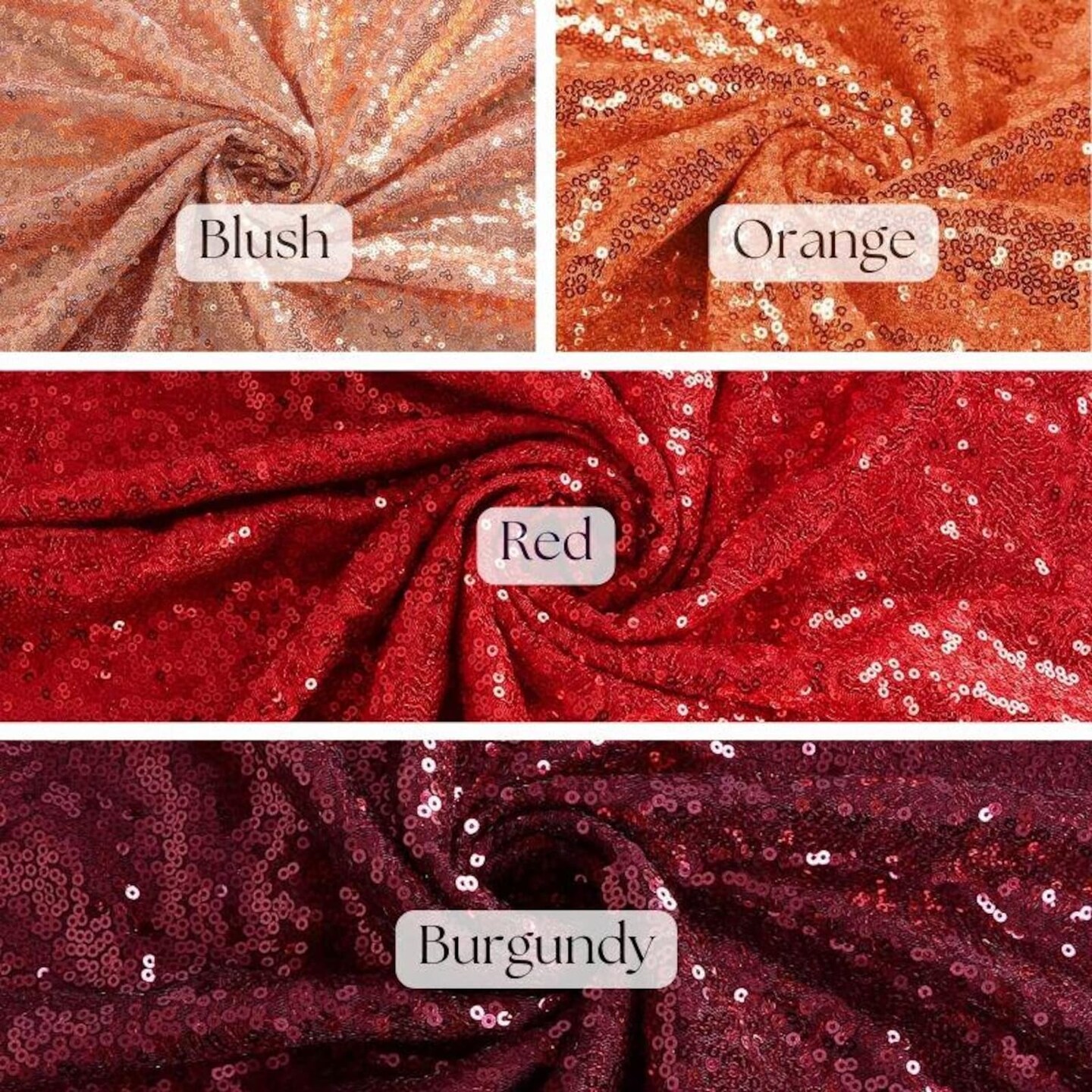 red sequin fabric for dress Shining Bright Red 3mm Metallic Sequin Dress Fabric