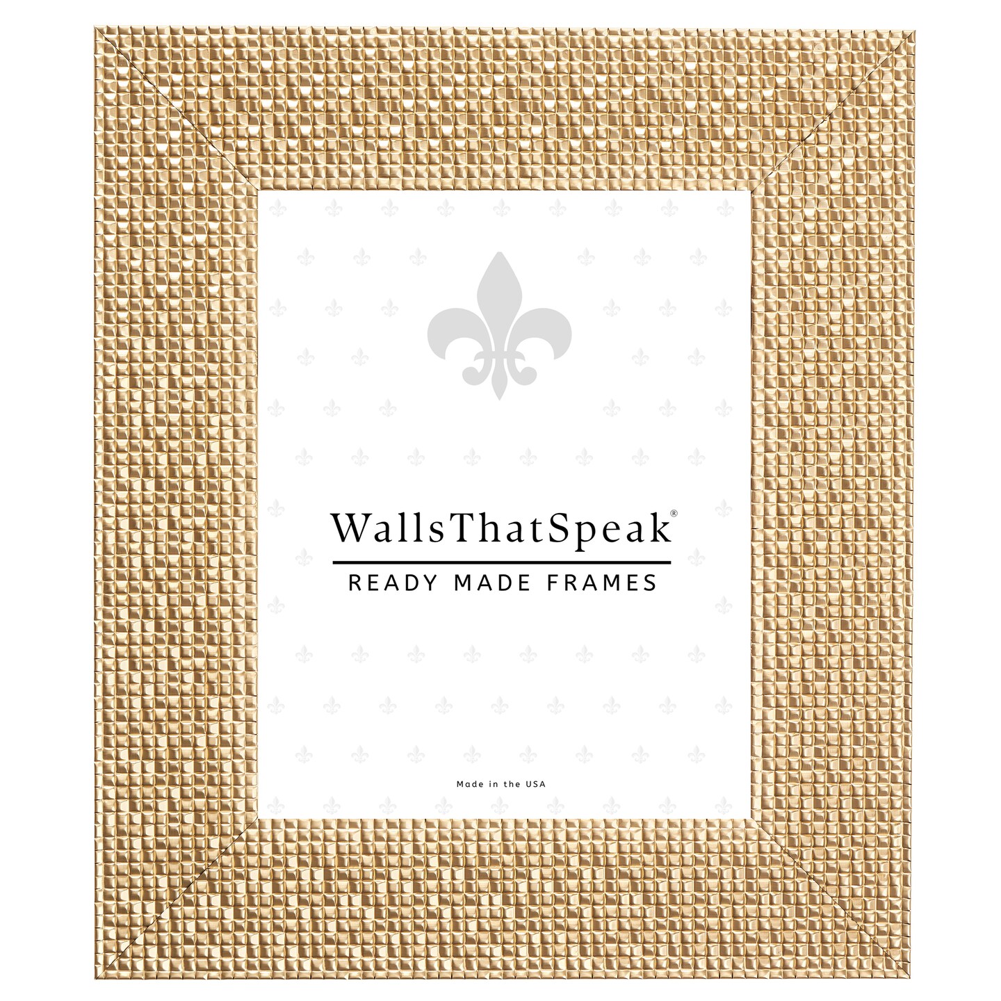 8x12 Picture Frame, Glimmer 2.375 Inch Polystyrene Moulding, Includes Glass and Backing, Wall Display Frame for Art, Posters, or Photos by wallsthatspeak