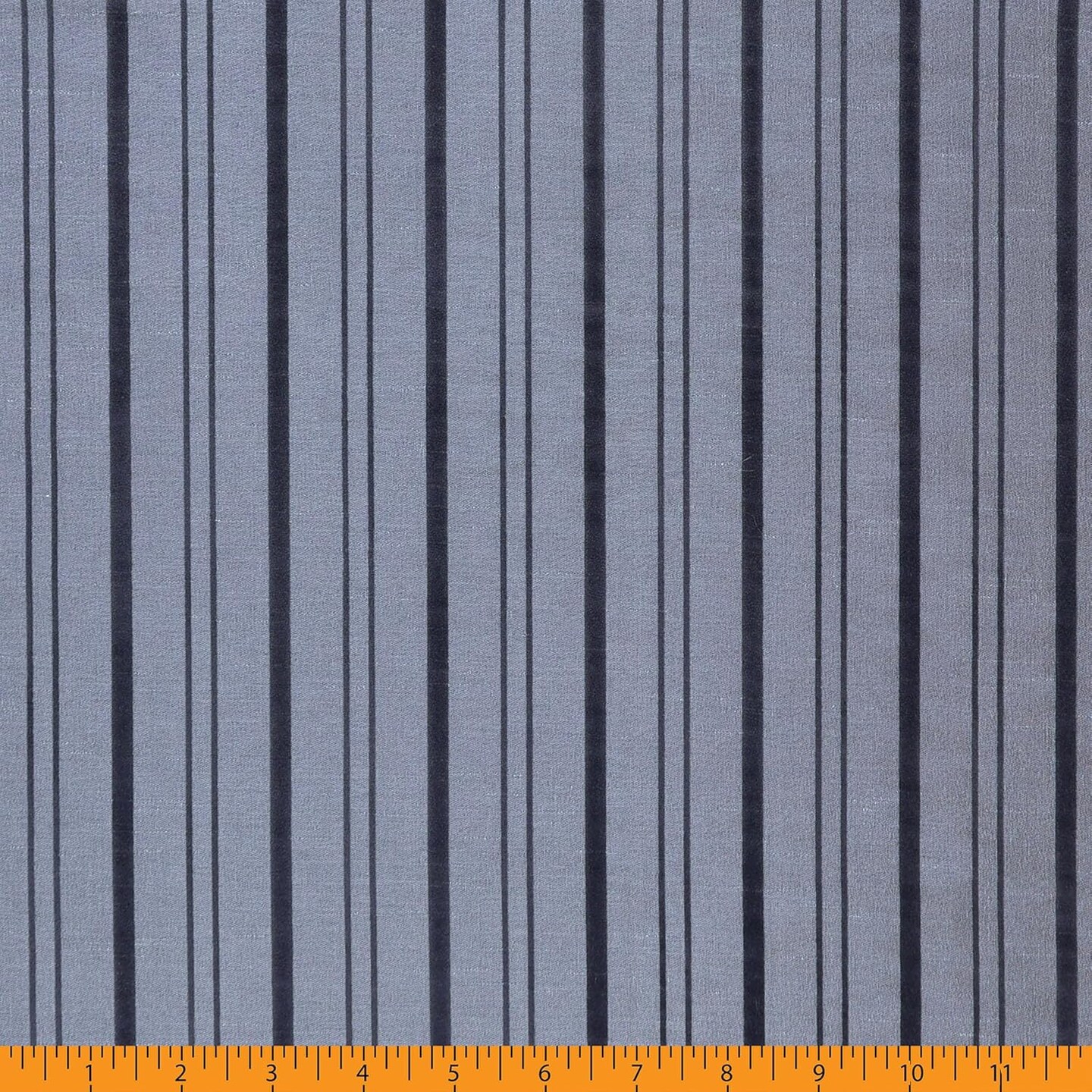 Mook Fabrics Delano Stripe Drapery Fabric [59 in. Wide] Federal Blue w/Navy - By The Yard