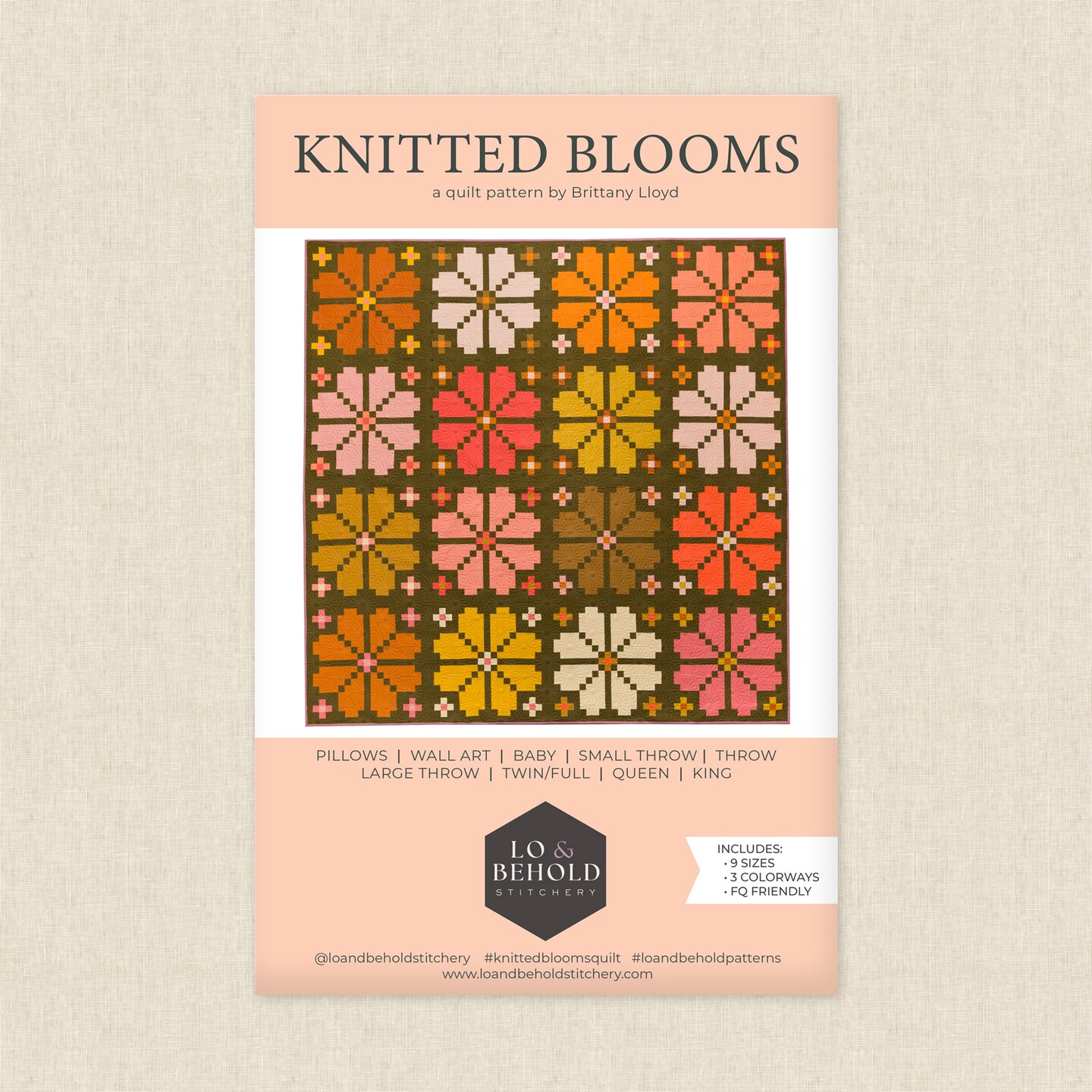 Knitted Blooms (lbs 131) | Lo and Behold Stitchery | Sewing Pattern