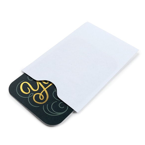 gift card sleeves nearby Kraft Paper Bag – Plastic Printers premium silver message on a vibrant red background Custom Gift Card Sleeve Printing