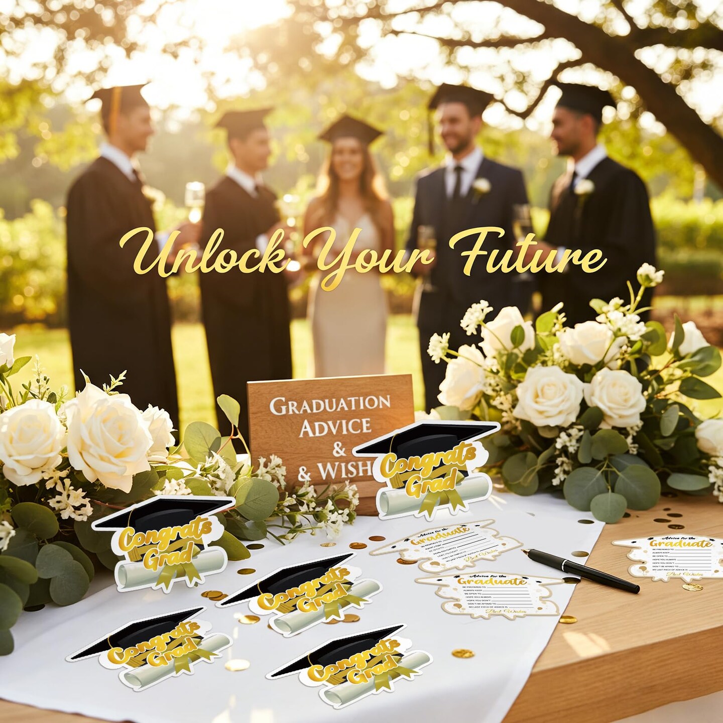 36PCS Graduation Advice Cards for Graduate 2026 - High School Senior School College University Graduation Party Grad Parties Supplies Favors Decorations Best Wishes & Advice for the Graduates