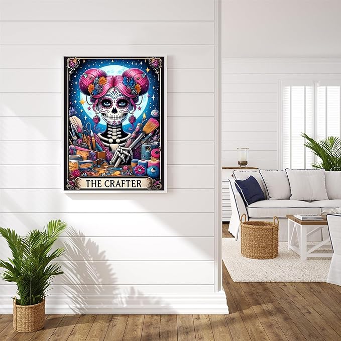 DIY Skull Diamond Art Kit for Adults 5D Full Drill Skeleton