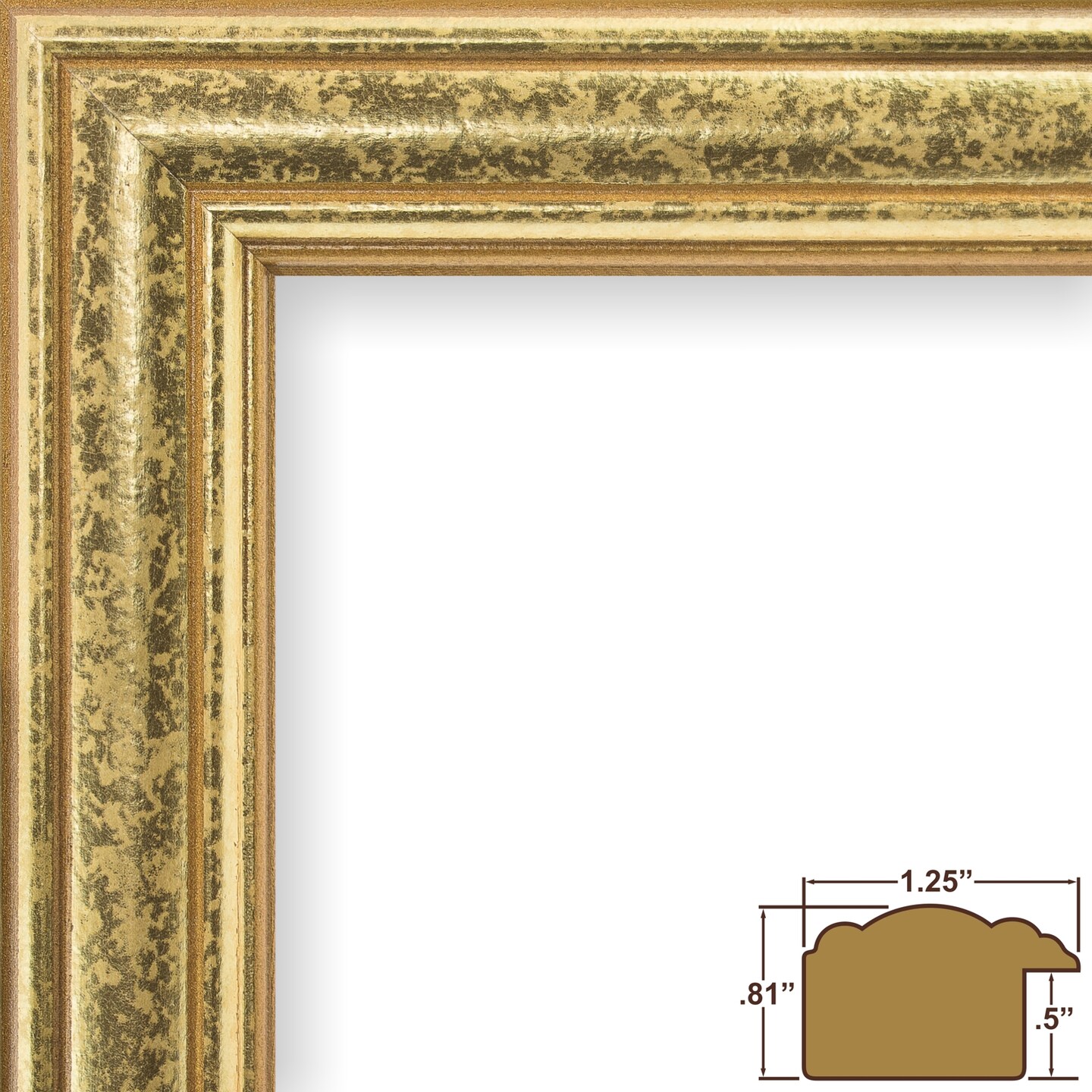 24x34 Picture Frame, Goldstone 1.25 Inch Wood  Moulding, Wall Display Frame for Art, Posters, or Photos by wallsthatspeak
