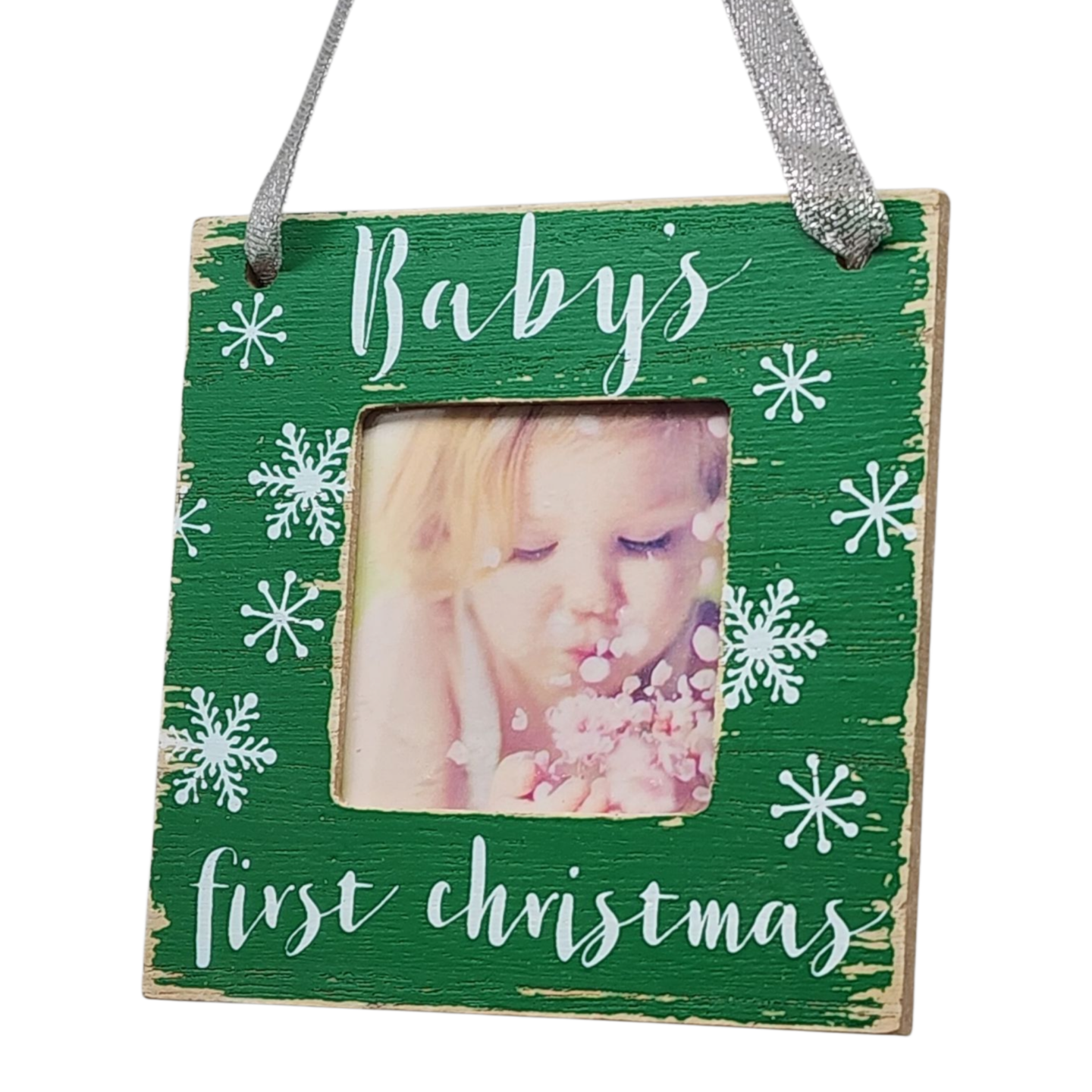 Baby&#x27;s First Christmas - Photo Ornament