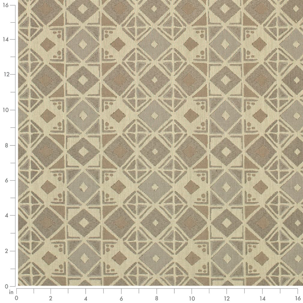 Nickel - Grey Silver Abstract Geometric Upholstery Fabric 54 Inches"