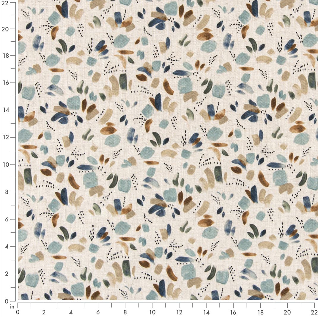 Mineral - Aqua & Teal,Blue Abstract & Geometric Upholstery Fabric 54 Inches"