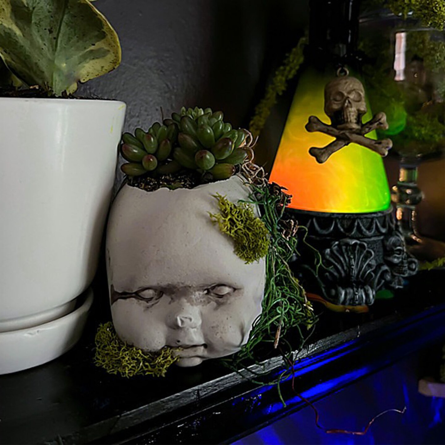 Styrofoam Eyeball Orbs Halloween Tabletop Decorations 3 1/2 Inch