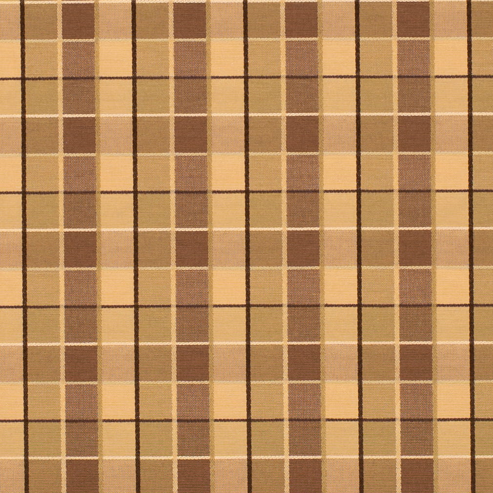 Gold - Gold Yellow Plaid,small Scale Upholstery Fabric 54 Inches"