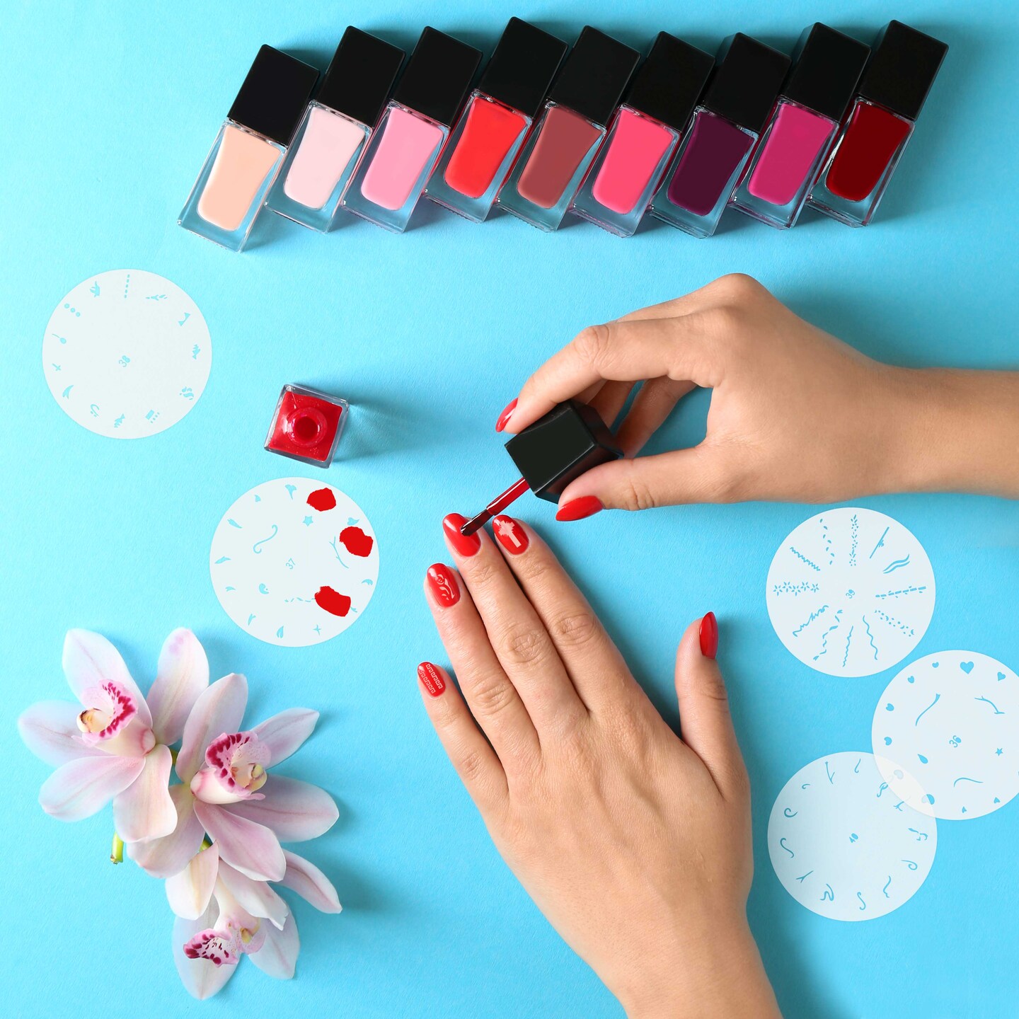 Airbrush Nail Stencils - Nail Art Stencils Set #2: 320 Unique Designs from 20 Individual Templates