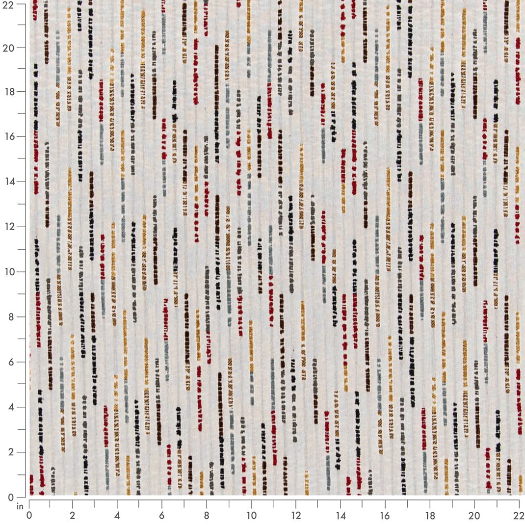 Harvest - Black,Brown,Red & Burgundy Abstract & Geometric Upholstery Fabric 54 Inches"