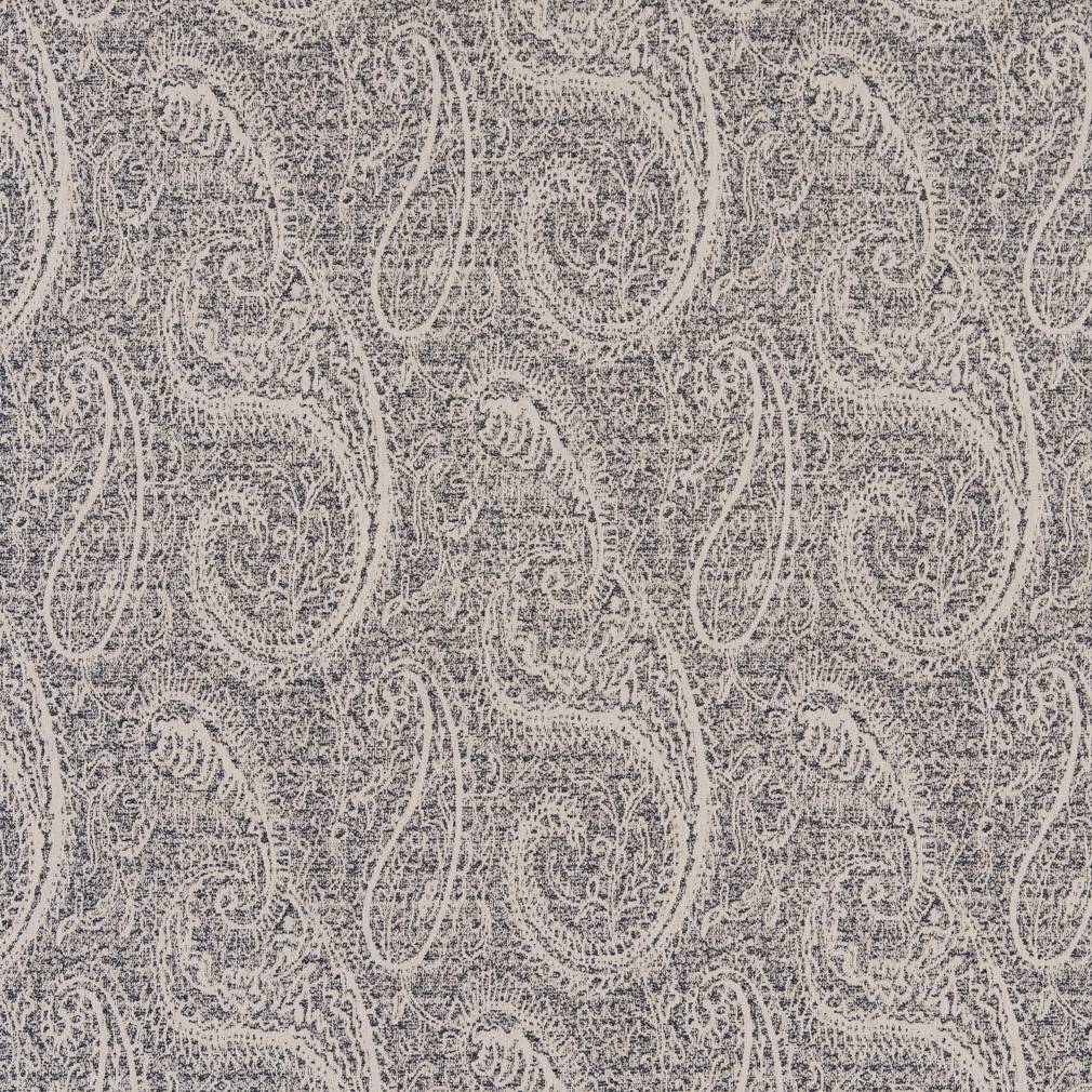 Upholstery Fabric - Blue Paisley Upholstery Fabric 54 Inches"