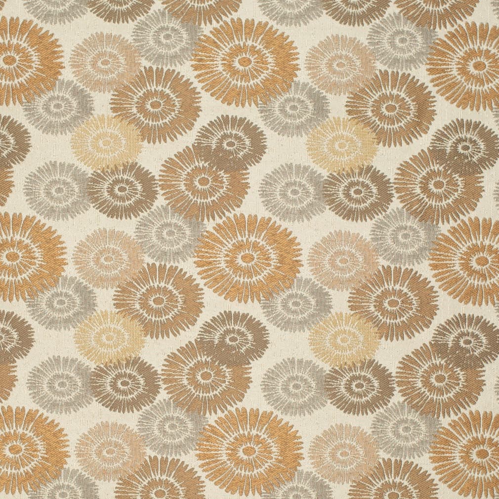 Latte - Brown Abstract Geometric Upholstery Fabric 54 Inches"