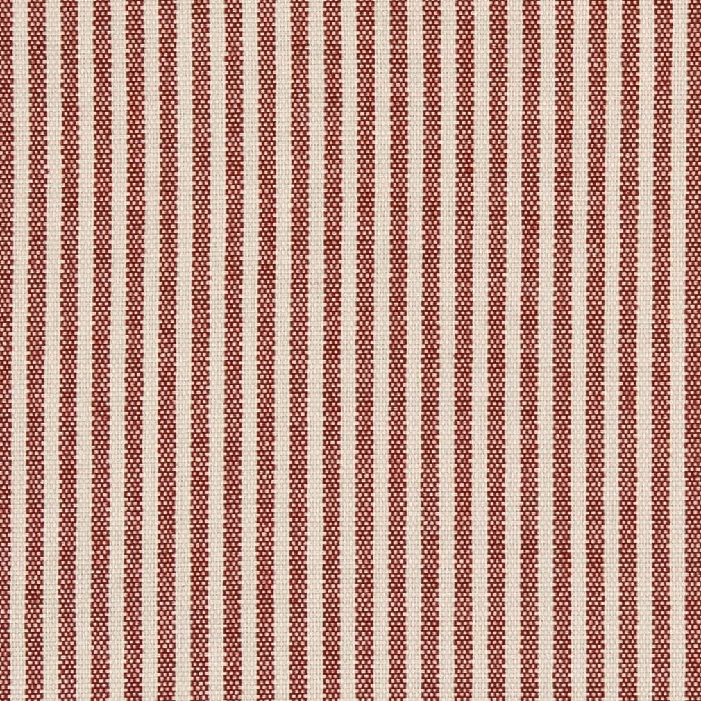 Ticking Crimson - Red &#x26; Burgundy Small Scale,Stripe Upholstery Fabric 54 Inches&#x22;