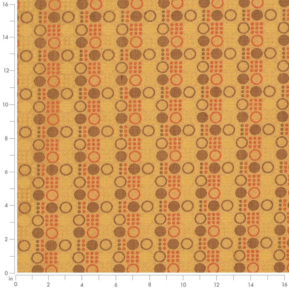 Dijon - Gold Yellow Abstract Geometric Upholstery Fabric 54 Inches"