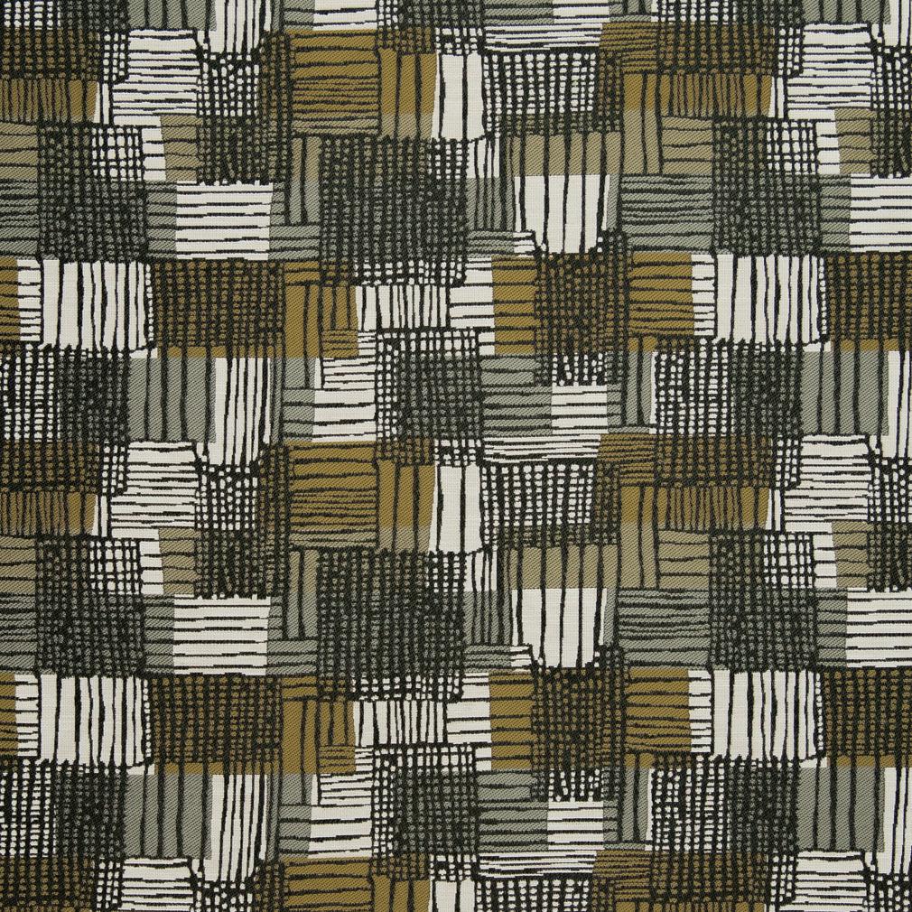 Upholstery Fabric - Black,Gold &#x26; Yellow,Grey &#x26; Silver Abstract &#x26; Geometric Upholstery Fabric 54 Inches&#x22;