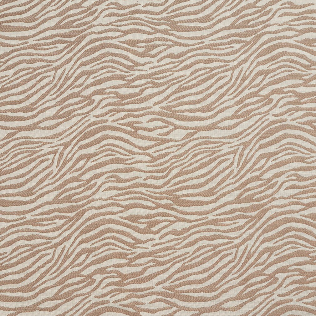 Zebra/Taupe - Beige & Taupe Animal Print Upholstery Fabric 54 Inches"