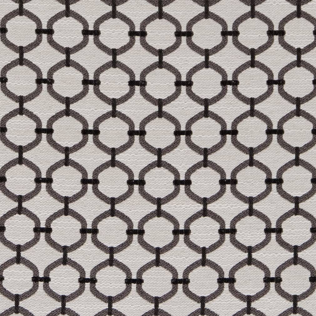 Charcoal Lattice - Grey & Silver Abstract & Geometric,Small Scale Upholstery Fabric 54 Inches"