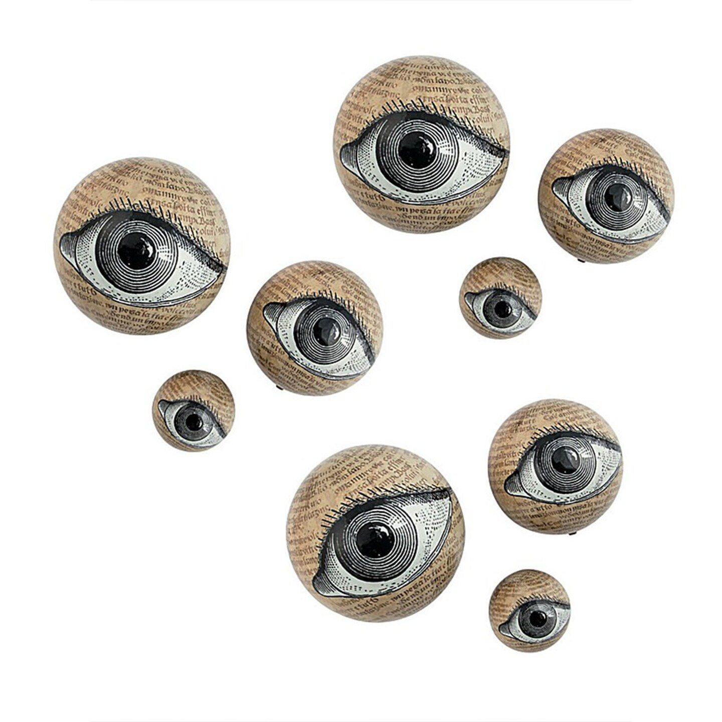 Styrofoam Eyeball Orbs Halloween Tabletop Decorations 3 1/2 Inch