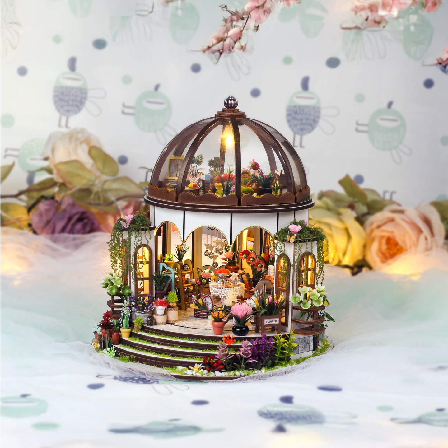 DIY Miniature House Kit - Greenhouse Oasis