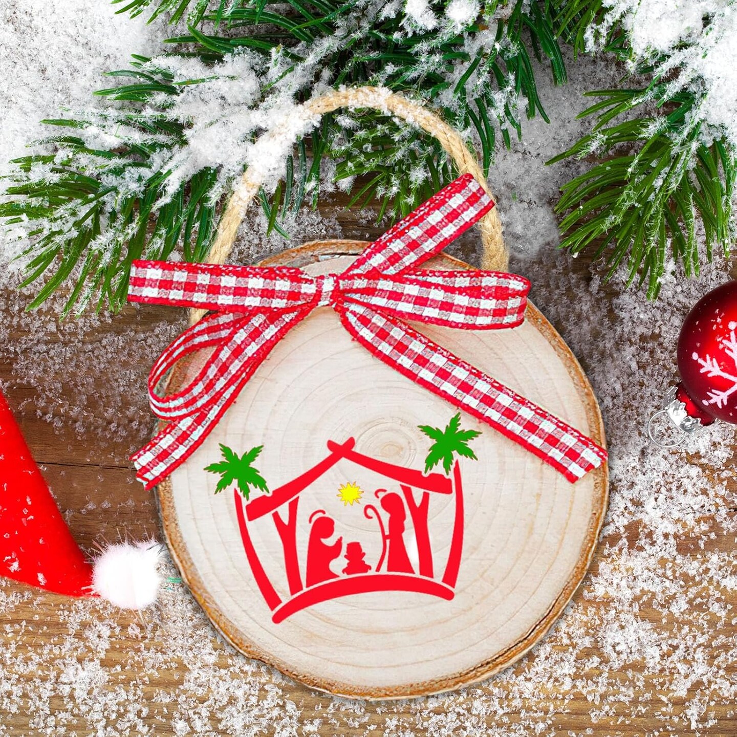 Christmas Stencils - 20 Pcs Reusable Nativity of Jesus &#x26; Religious Scene 3&#x22;L x 3&#x22;W