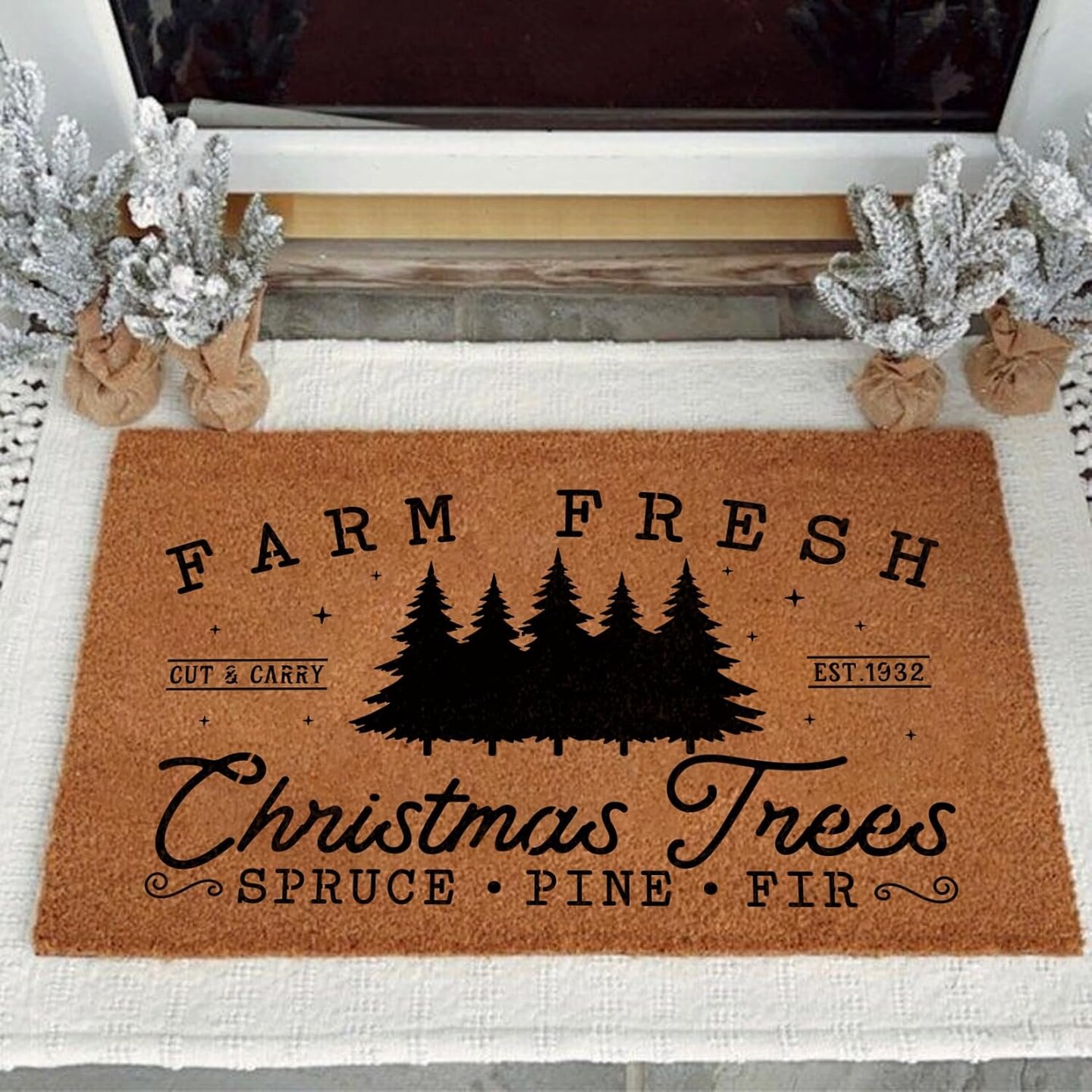 Large Christmas Stencils for Crafts Reusable (8 Old Christmas) 14&#x22;L x 8&#x22;W