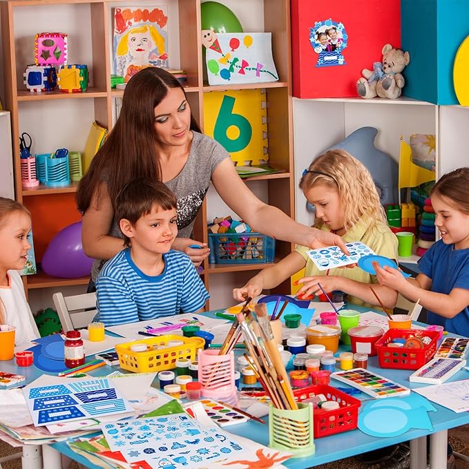 36 Set Snow Picture Frame Craft for Kids Christmas Winter DIY Photo Frames Snow Globe DIY Snowman Snowflake Crafts for Winter Christmas Classroom Toddler Holiday Party Activities