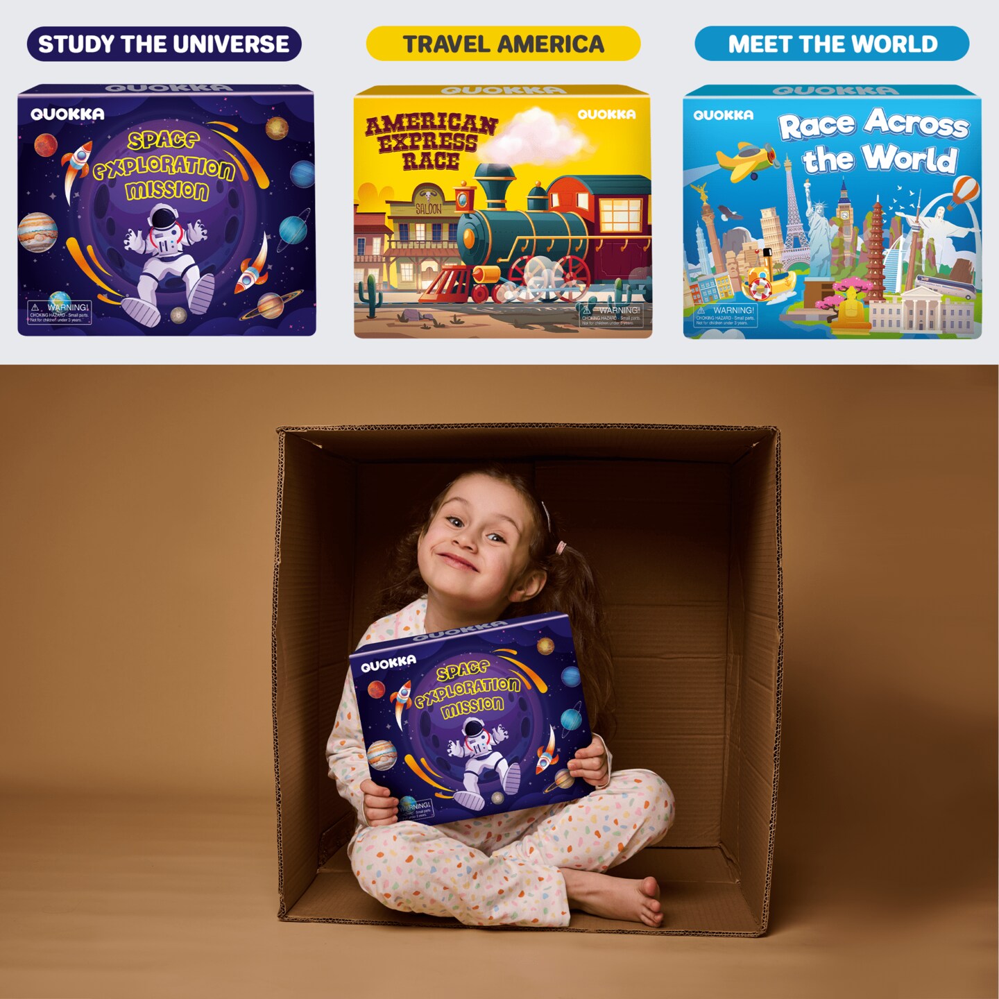 3x Set Learning Board Games for Kids | Trivia Cards
