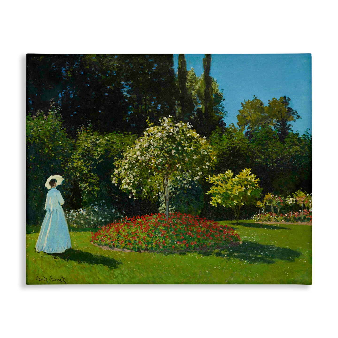 Stupell Industries Classic Monet Lady in Garden Canvas Wall Art Design by one1000paintings