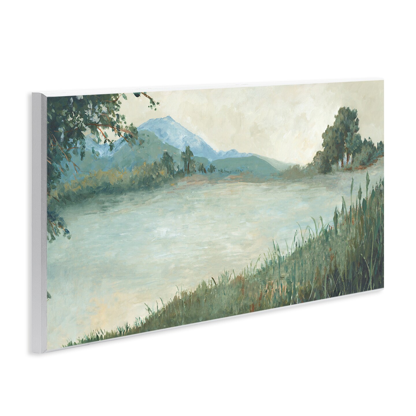 Stupell Industries Grasses by Scenic Lake Wall Plaque Art Design by Jacob Q