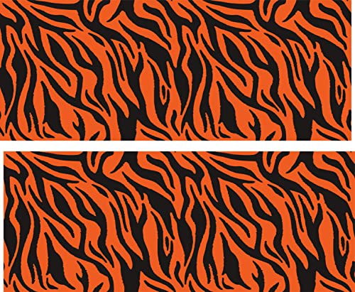Tiger Stripes 4&#x22;x10&#x22; Edible Cake topper border side strips