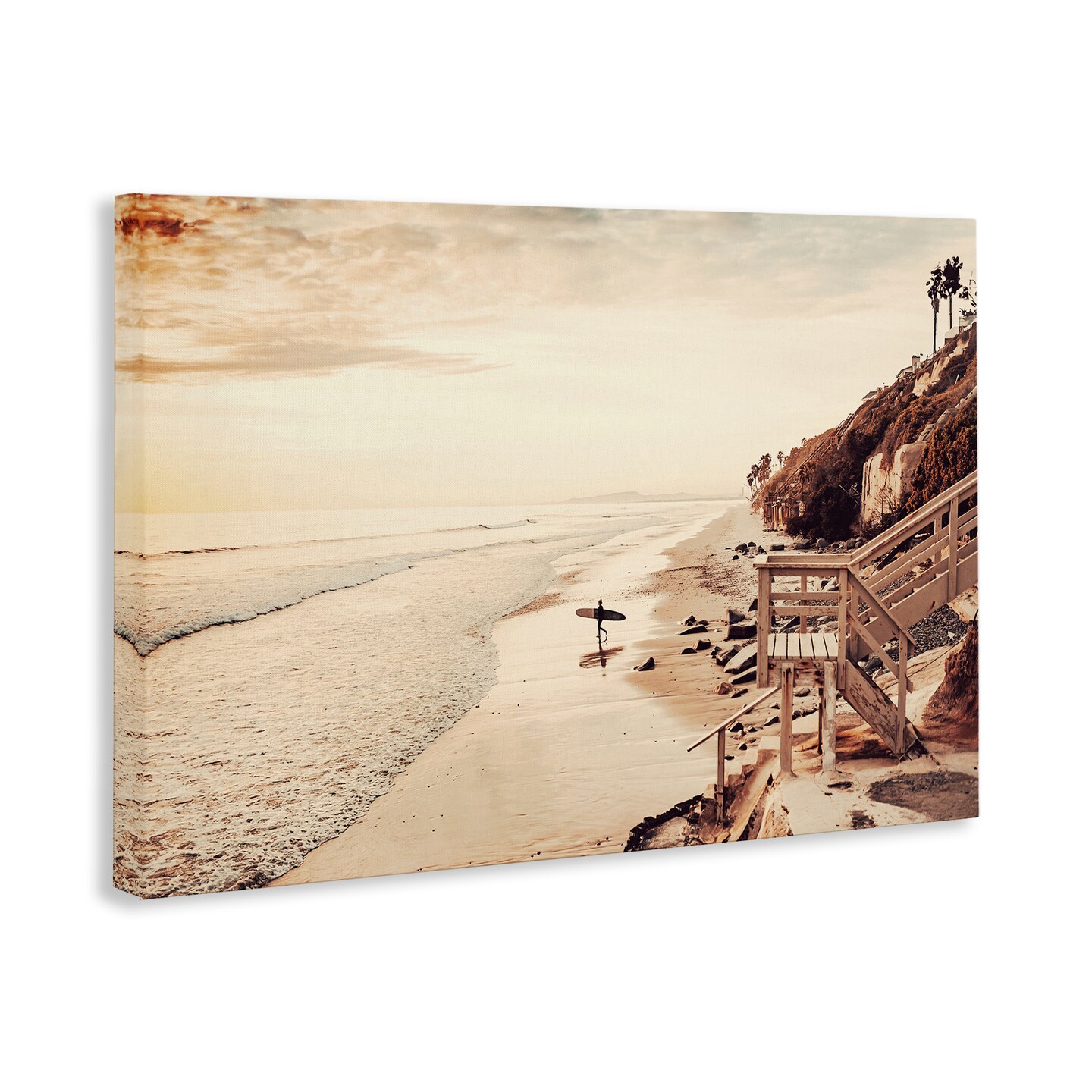 Stupell Industries Sunset & Surf Landscape Canvas Wall Art Design by Sisi and Seb
