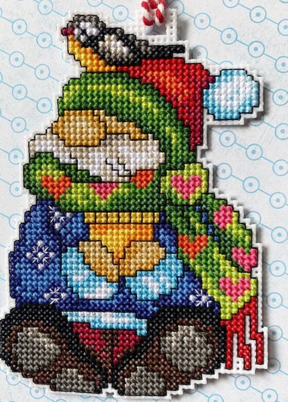 Christmas Gnomes Counted Cross-Stitch Kit