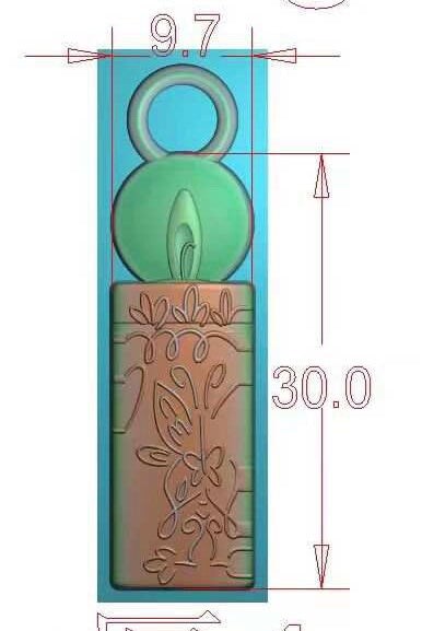 Candle zipper pulls
