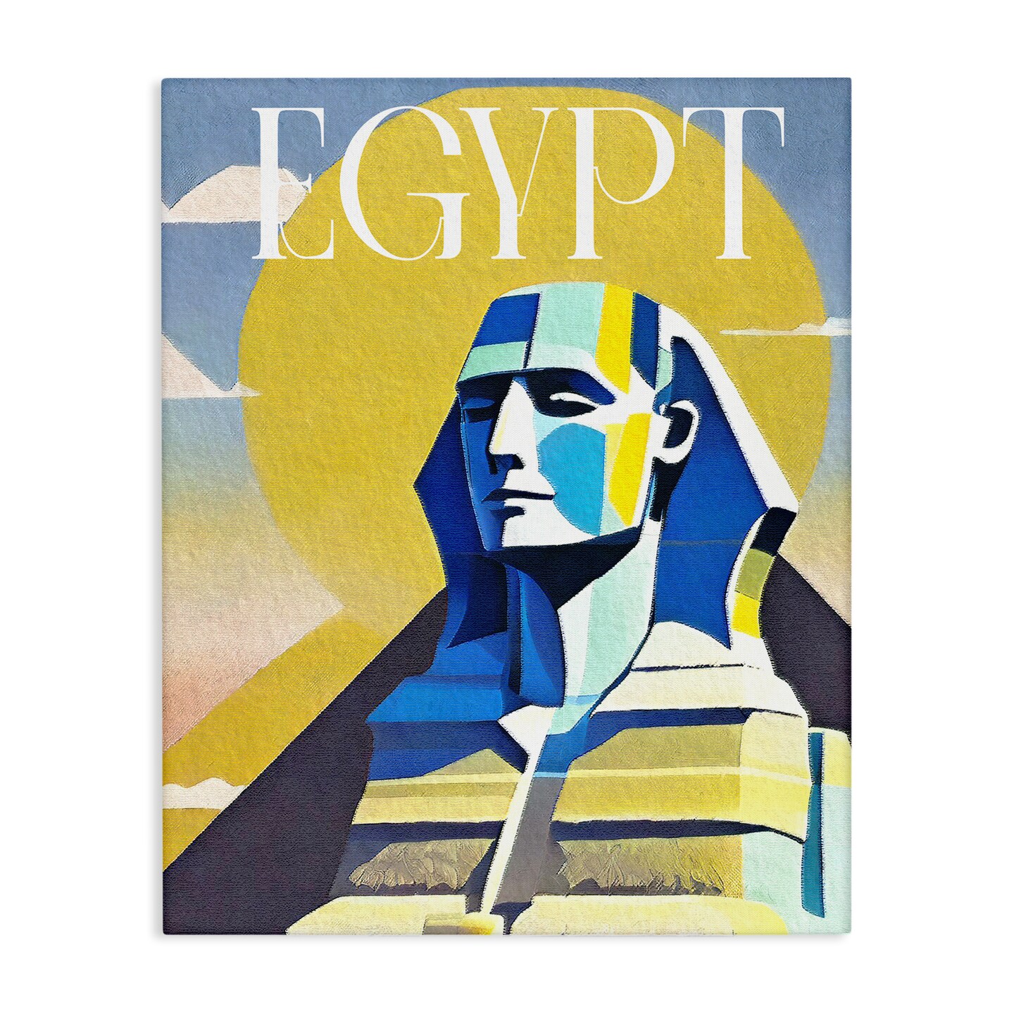 Stupell Industries Egypt Sphinx Landmark Canvas Wall Art Design by Daphne Polselli