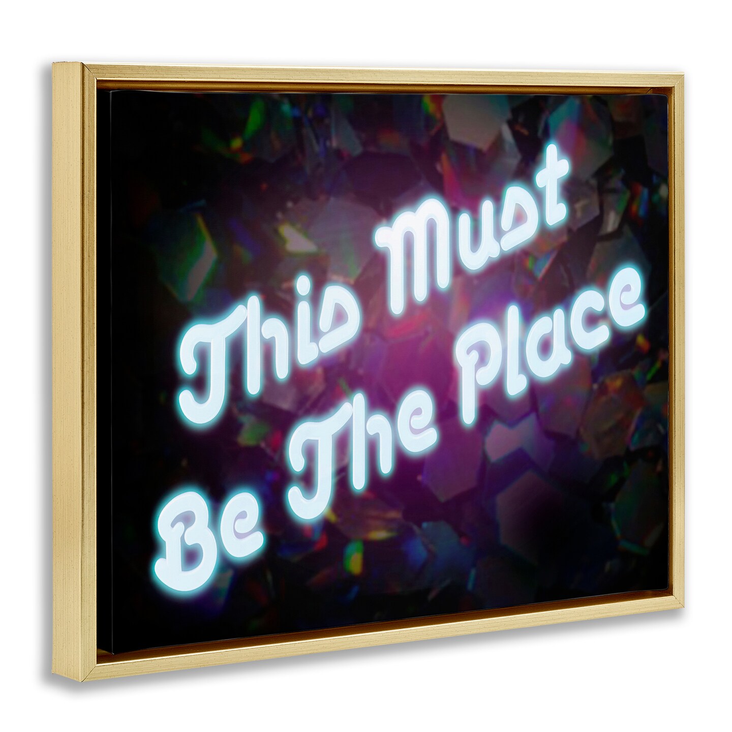 Stupell Industries This Must Be The Place Framed Floater Canvas Wall Art Design by Graffi*tee Studios