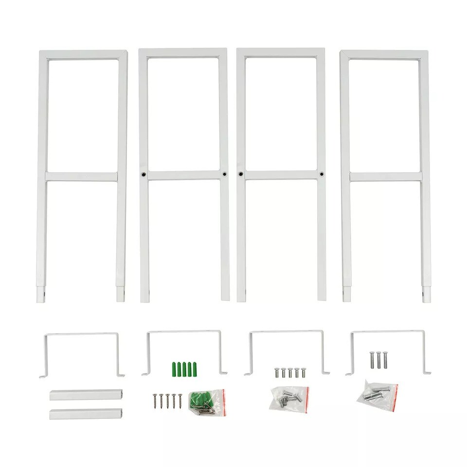 34 Inch Wall Mount Media Storage Rack, CD DVD Cube Organizer Metal Shelf