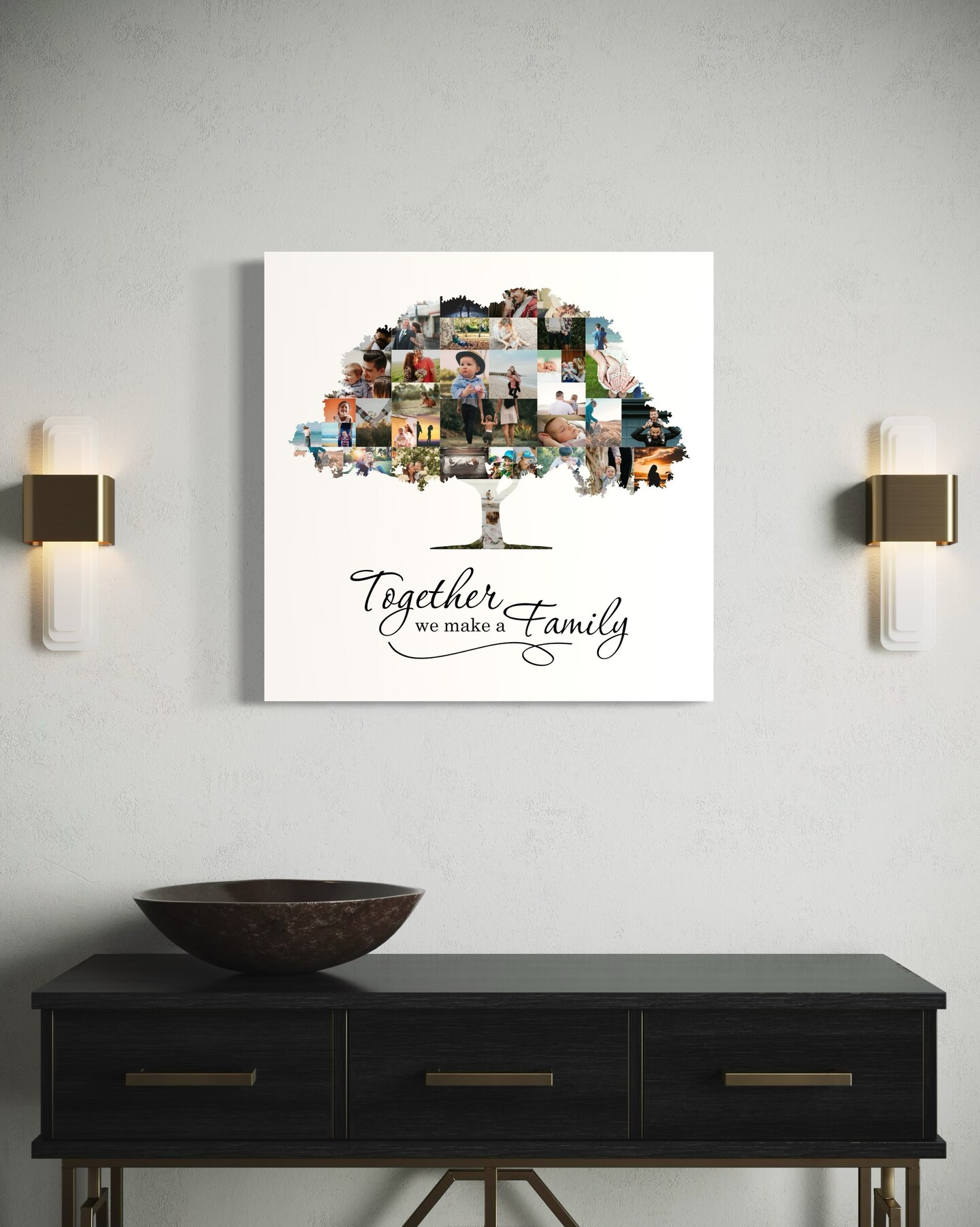 Custom Family Tree Photo Collage Canvas Wall Art - Personalized Picture Collage - Unique Gift for Families, Weddings, Anniversaries product 7