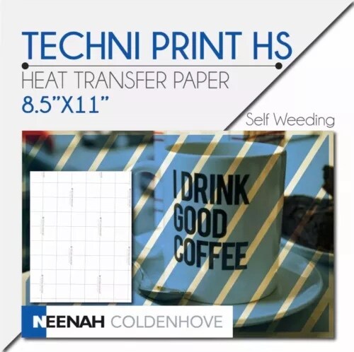 NEENAH TECHNIPRINT HS (Hard Surfaces) LASER TRANSFER PAPER 50 SHEETS 8.5&#x22;X11&#x22;
