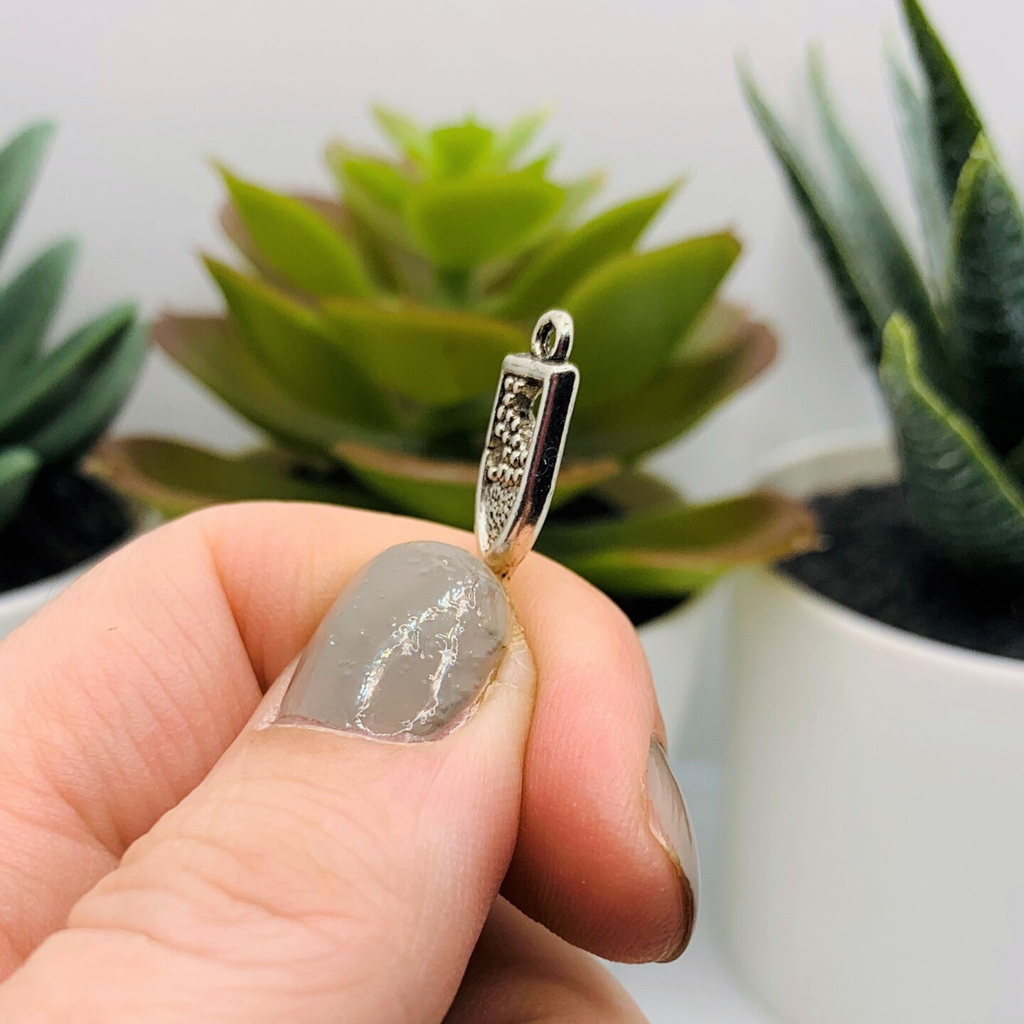 4, 20 or 50 Pieces: Silver Champagne Flute Charms