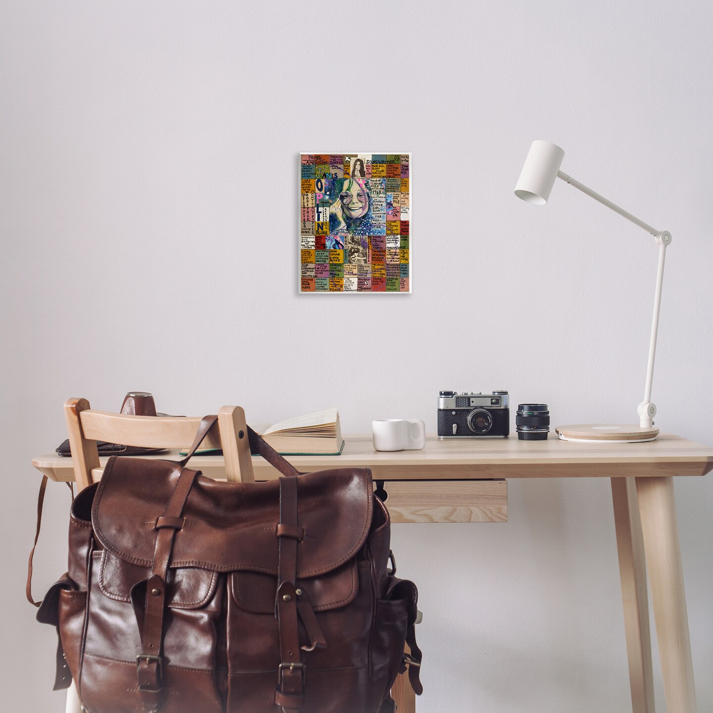 Stupell Industries Janis Joplin Collage Wall Plaque Art Design by Sabin