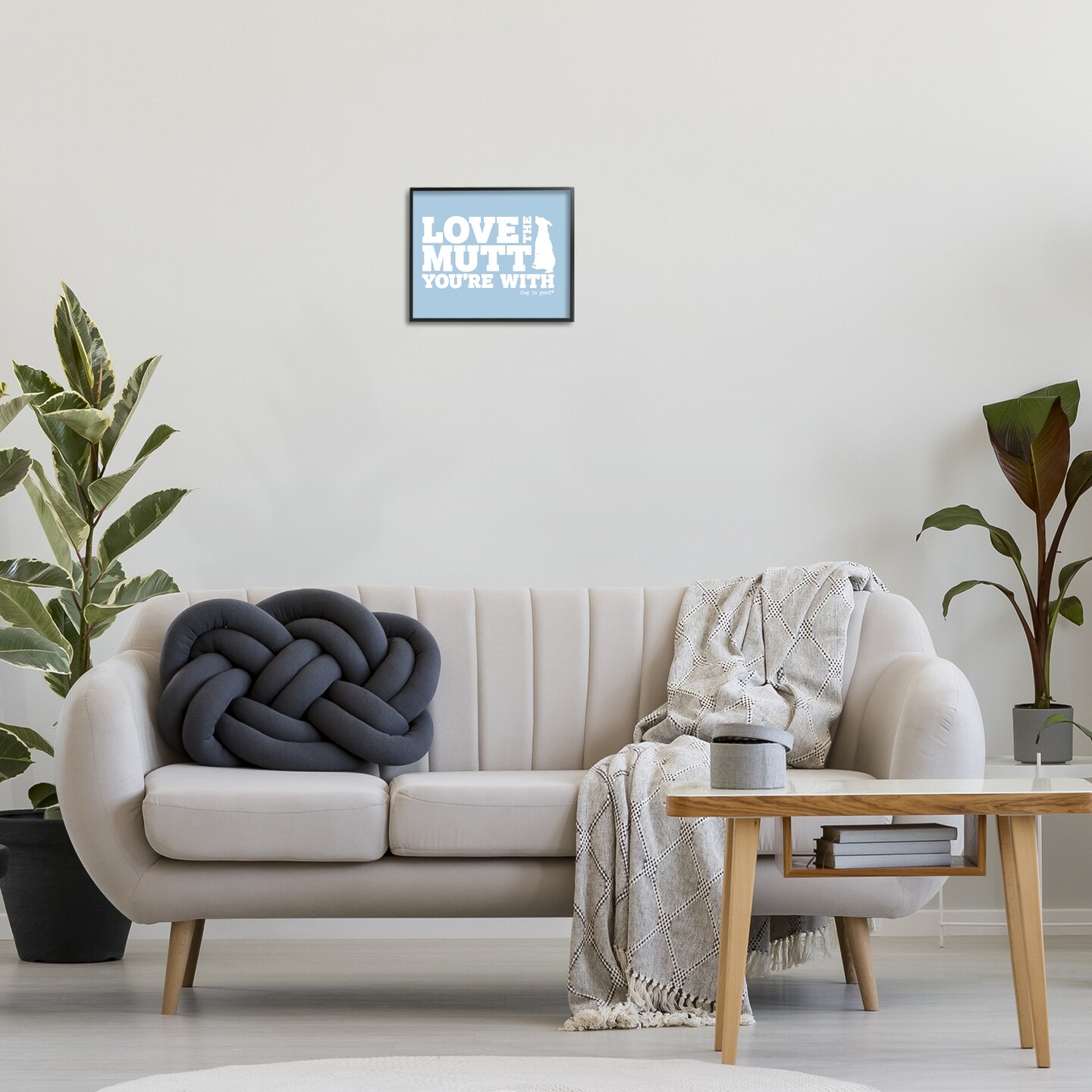 Stupell Industries Love The Mutt You&#x27;re With Framed Giclee Wall Art Design by Dog Is Good