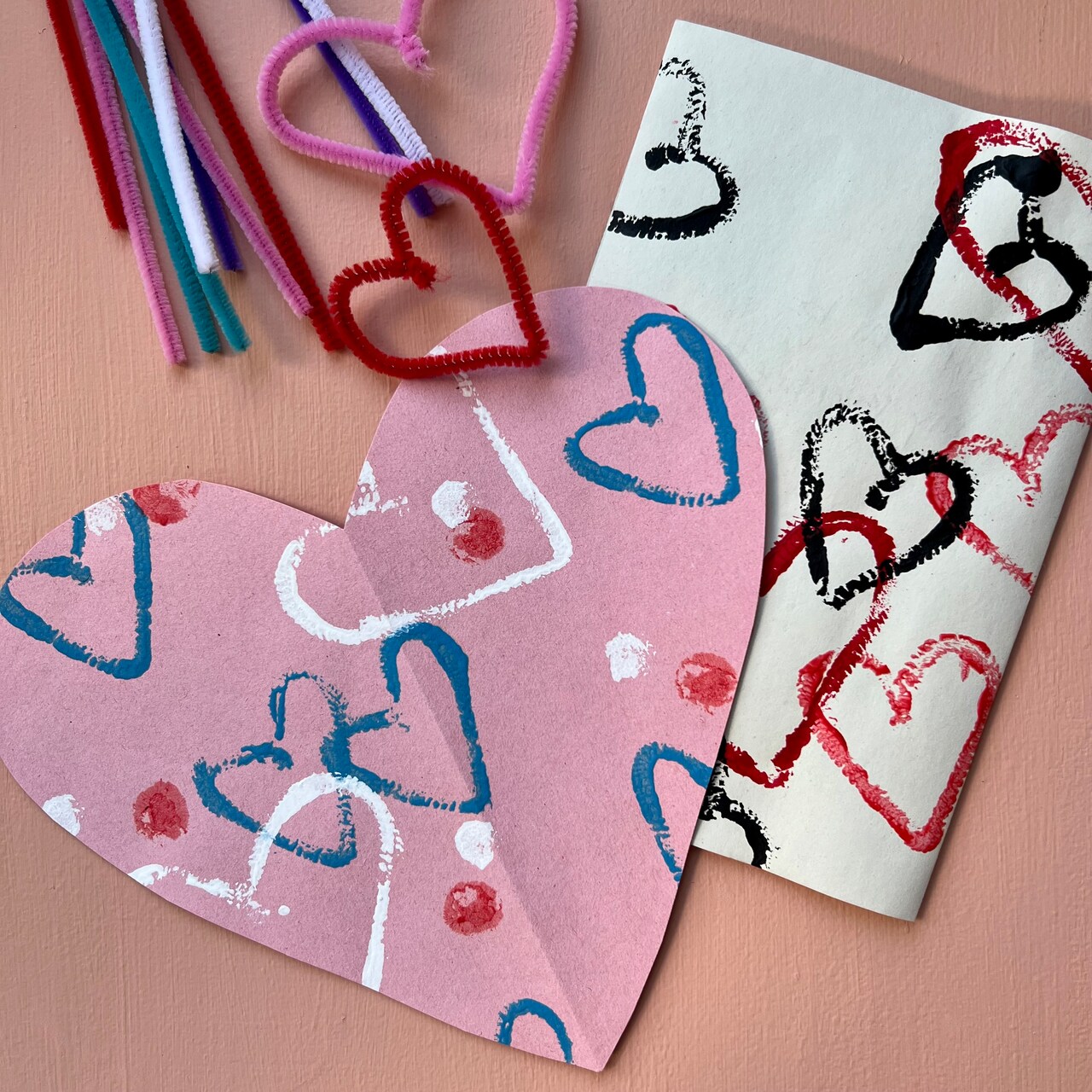 Kids Club: Stamped Valentine Art