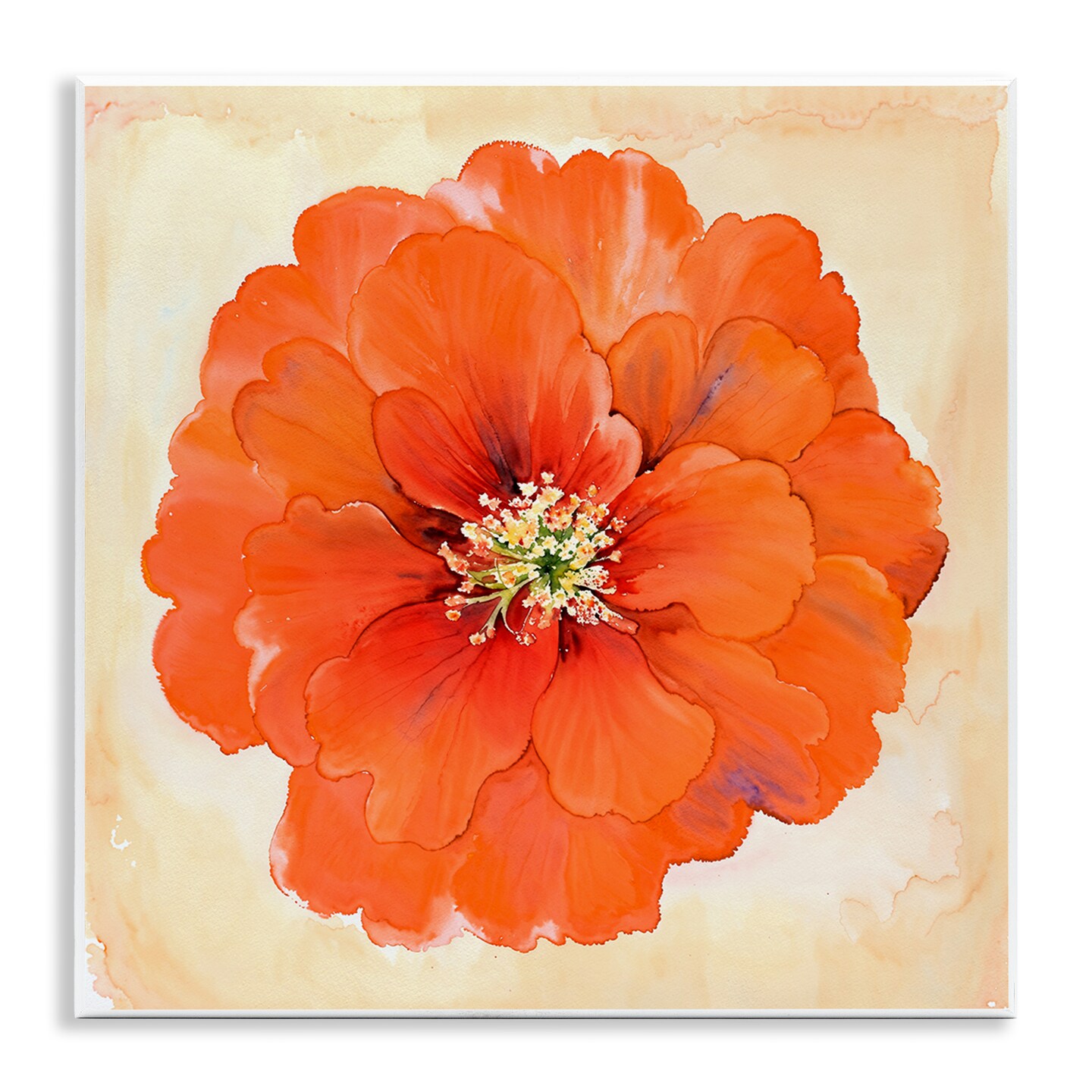 Stupell Industries Mixed Media Flowers Wall Plaque Art Design by Christine Zalewski