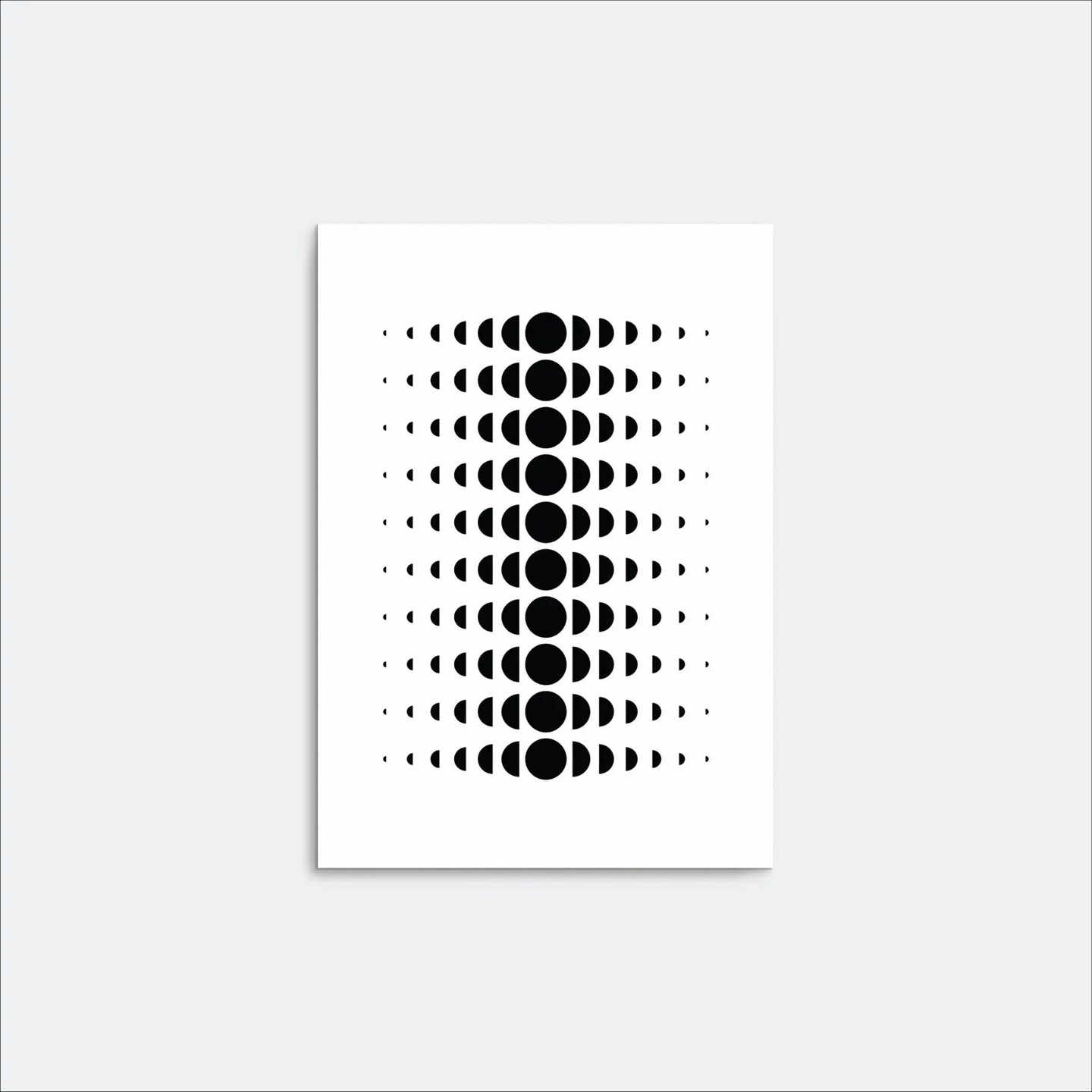 Minimal Moon Phase Wall Art